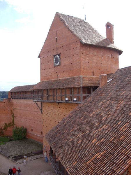 Part of the "restored" castle