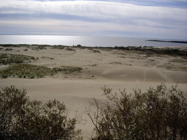 The dunes to the lagoon