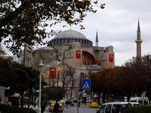 Hagia Sophia Mit Flags