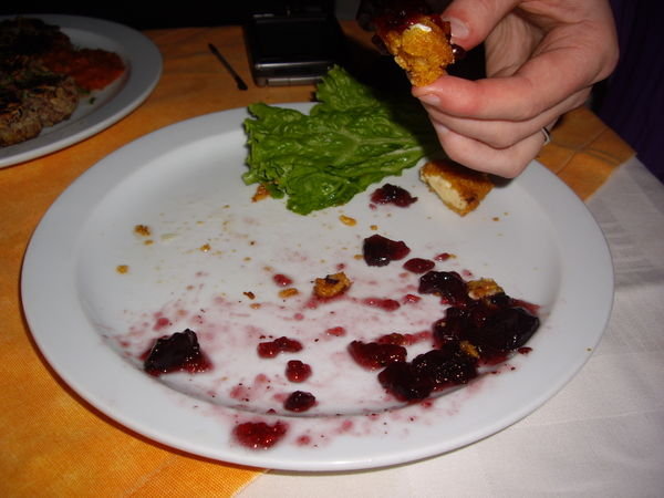 Deep Fried Cheese and Blueberry