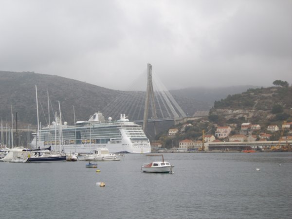 Bridge and Cruise Ship