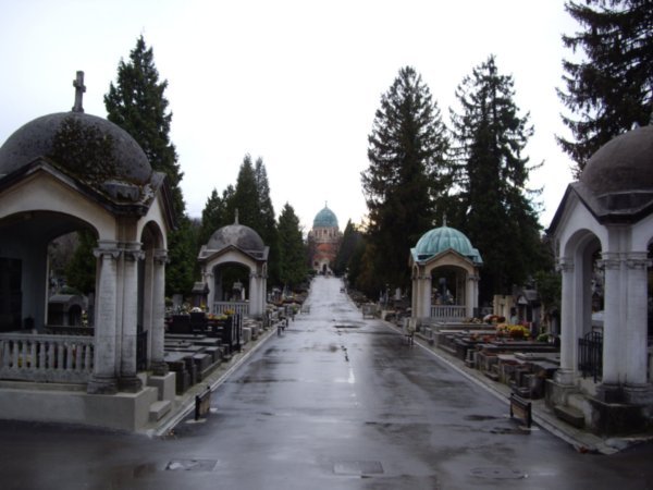 View Down Cemetery