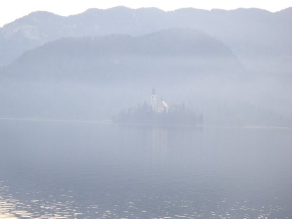 Our Initial View Of Lake Bled