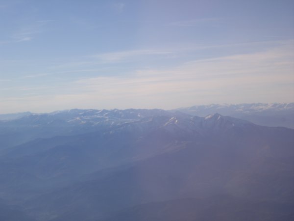 View Of Alps From The Plane