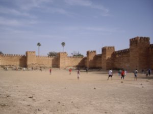 Football By The Medina Walls