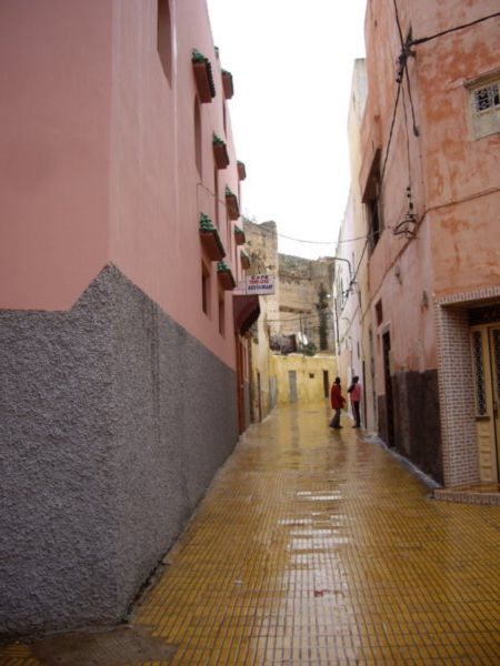 Pink And Yellow Street