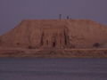 Abu Simbel at sunrise from the ferry to Sudan