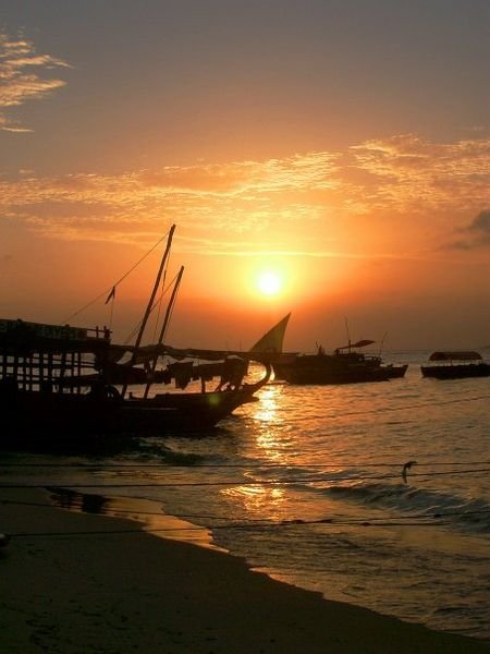 The sun sets on my trip to Zanzibar