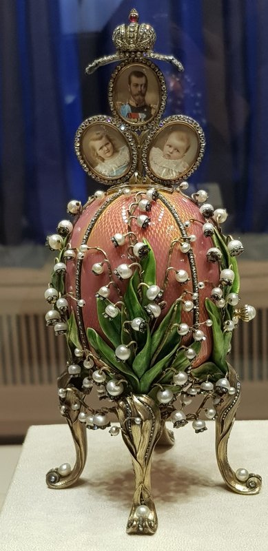 Poshing it up in the Faberge Museum