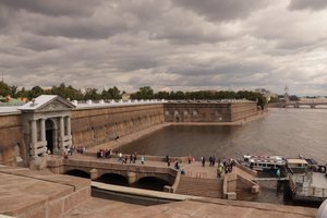 Along the walls of the Peter and Paul fortress