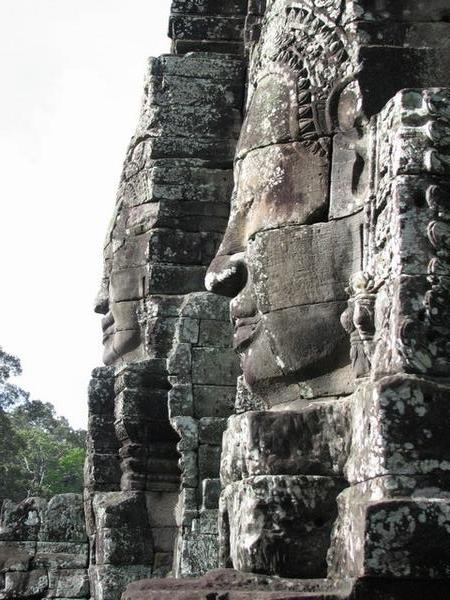 Giant heads at the Bayon