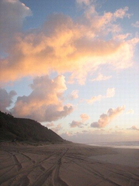 Sunrise at Fraser island