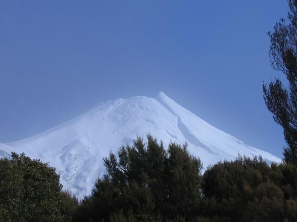 Mount Taranaki - view from the lodge that we stayed at