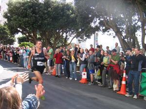 The eventual winner of the World Mountain Running competition that was held in Welly - the fact that he was a kiwi went down very well with the locals!!