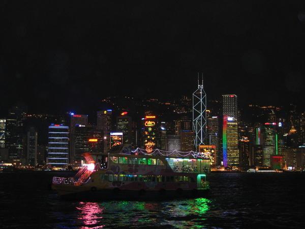 Hong Kong Island by night.....
