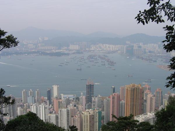Views from HK Island across to Kowloon