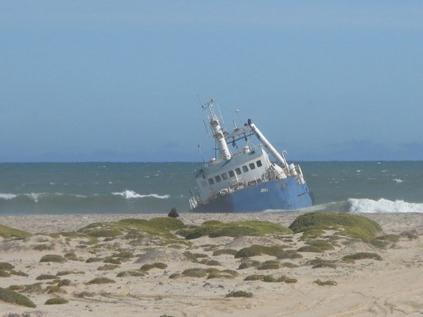 Ship wreck on the skeleton coast