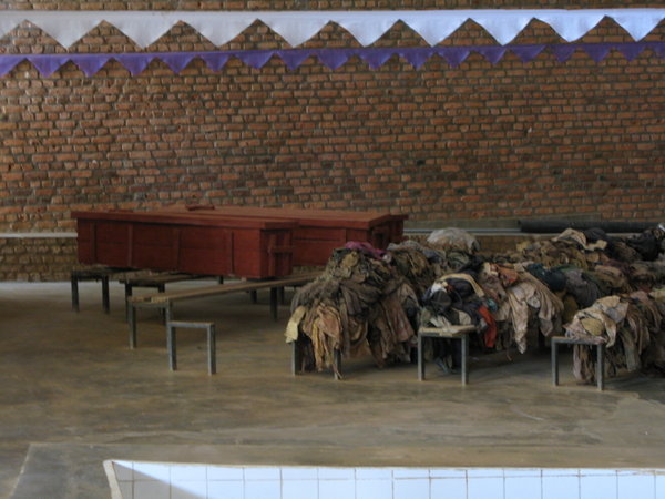 Inside the church at Nyamata