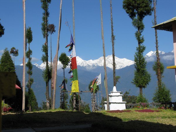 View from the Sanga Choelling Monastery
