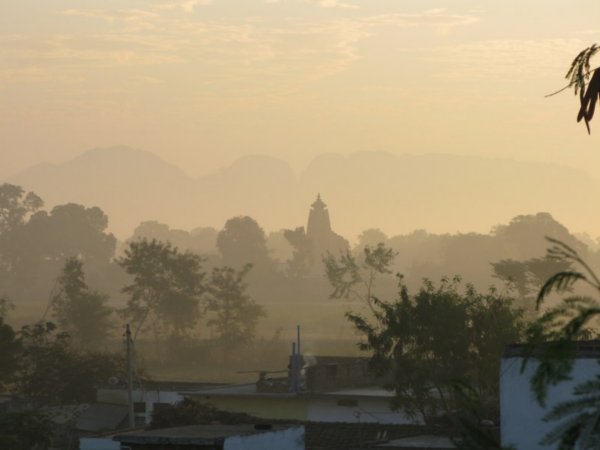 The view from my room at Khajuraho