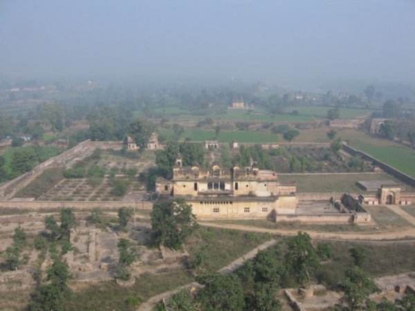 View from the top of the palace, Orchha