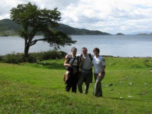 Ann, Eamo and me, Tierra del Fuego national park