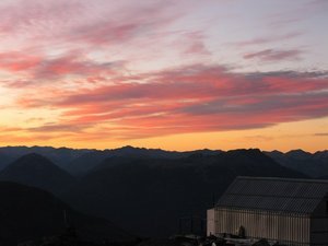 Sunset from the refugio, Mount Tronador