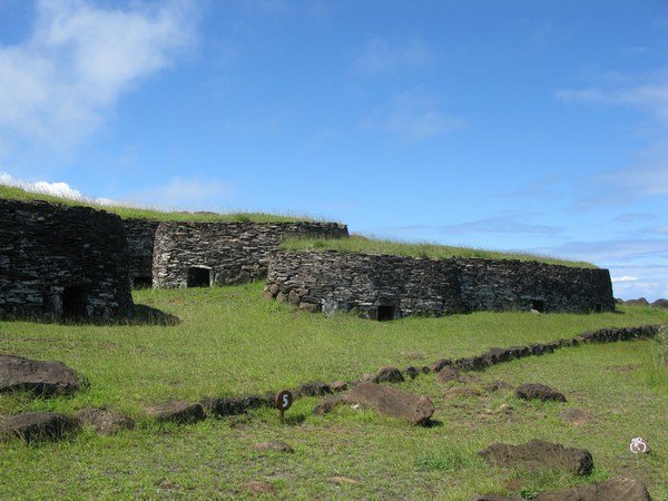 Stone houses at Orongo