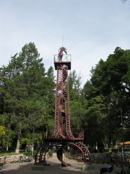 Simon Bolivar Park with its mini Eiffel Tower