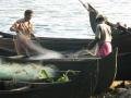 Mending the nets, Fort Kochi
