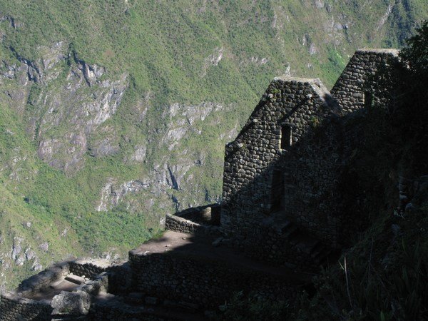 The Incas also built at the top of Huayna Picchu