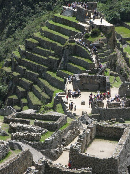 Extensive terracing around Machu Picchu would have supplied the city with its crops