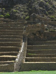 The steep terraces of Ollantaytambo
