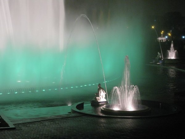 Fountains at the Parque de la Reserva