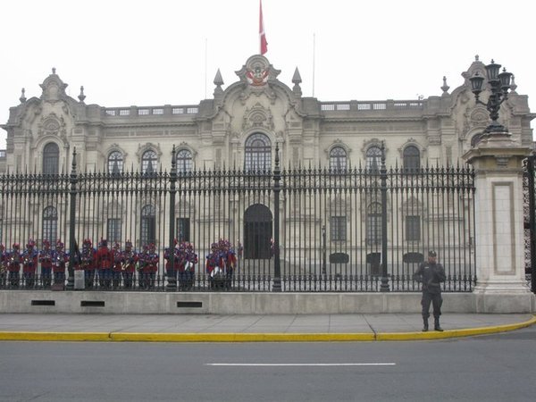 Changing of the guard, Plaza Mayor, Lima 