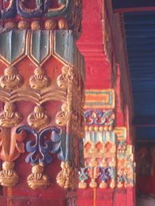 Tibetan monasteries had colour everywhere...