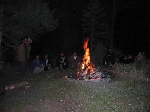 Our last night round the camp fire...