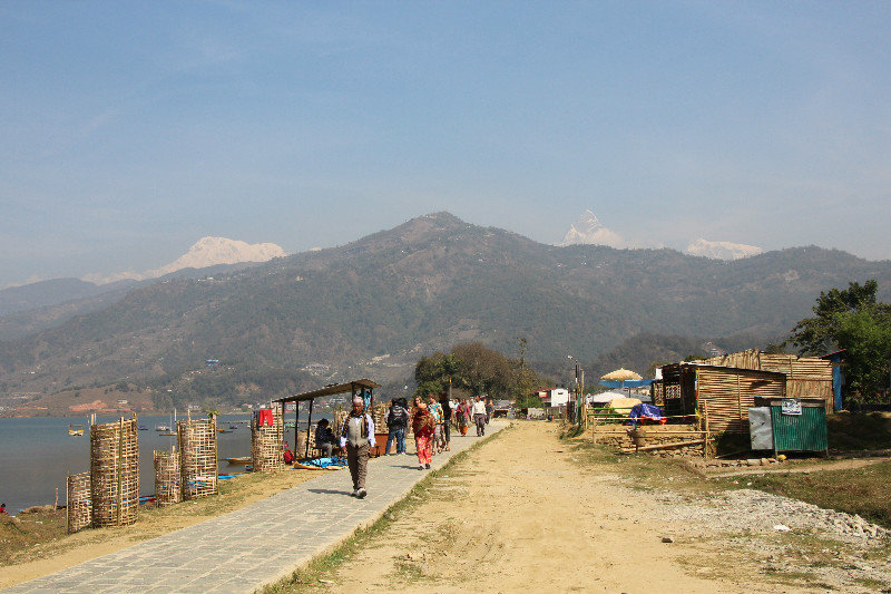 The lakeside walk, Pokhara
