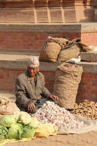 Bhaktapur, early morning markets
