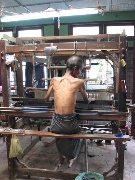 At the weaving factory