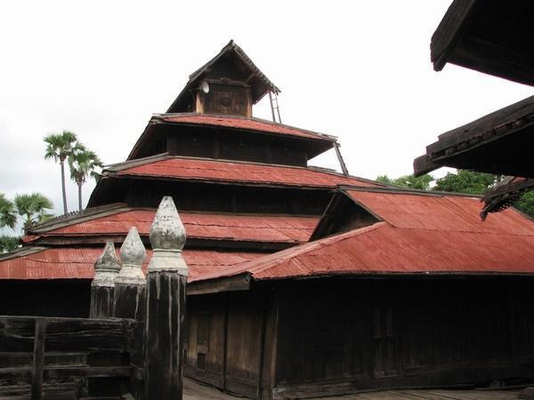 Bagaya Kyaung, Inwa. A traditional teak wood monastery