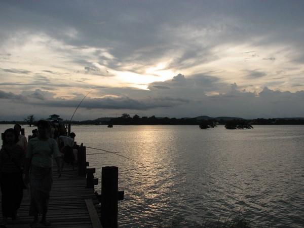 Sunset from U Bein's Bridge, Amarapura