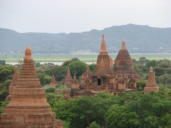 At Bagan, views from Shwesandaw Paya