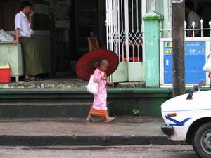 On the street in Yangon