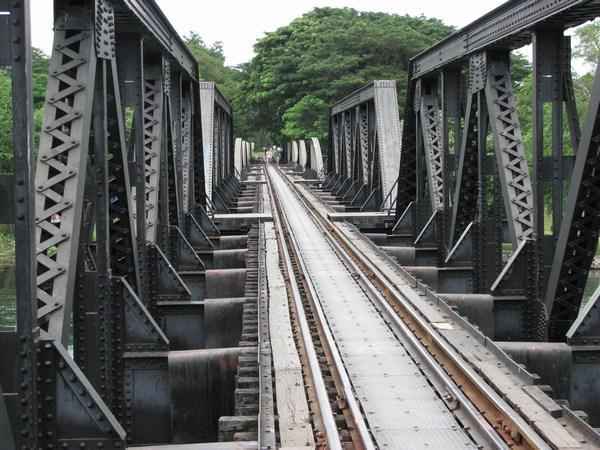 Along the tracks  of the Bridge over the river Kwai
