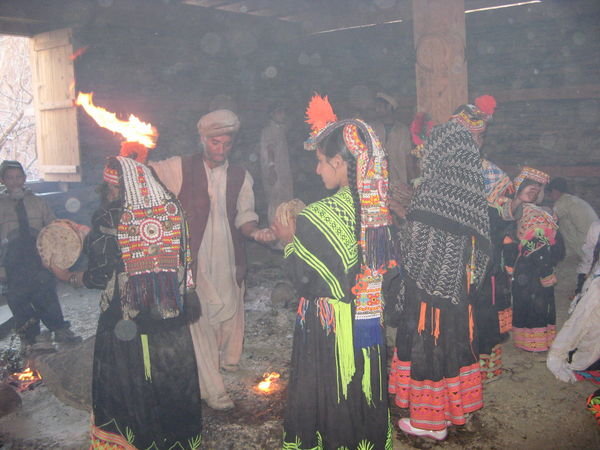 Purification ceremony in the temple