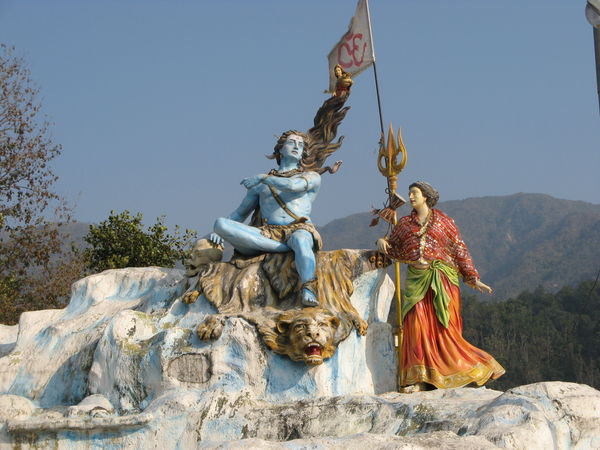 Shiva and Parvati at the Ganges