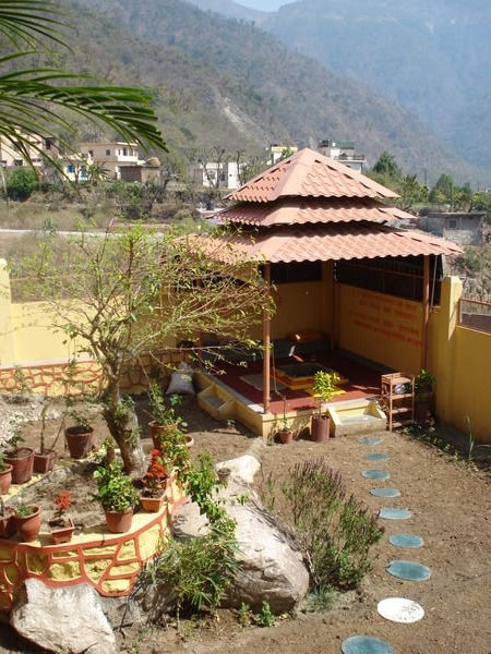 The ashram's ritual space