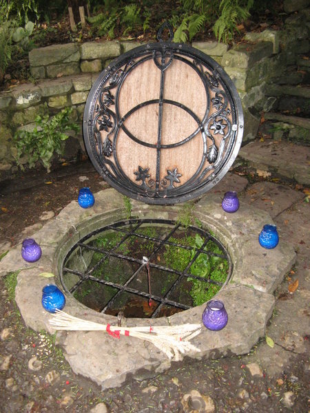 The decorated Wellhead on Samhain Eve