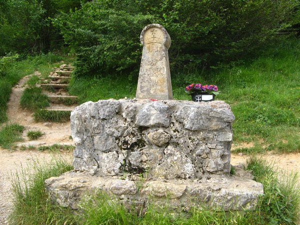 The Cathar monument at Montsegur